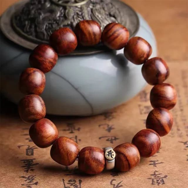 【LEEHER】情人節禮物 黃花梨/虎紋/木質念珠/佛珠/本命年/生肖手鍊/大日如來/佛珠手鍊/手串/串珠手鍊/紫檀/