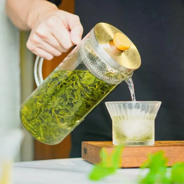 【Driver】冷熱兩用沖茶壺-1200ml(泡茶壺 沖茶壺 熱茶壺 沏茶壺 冷水壺 耐熱玻璃壺 玻璃壺 沖泡茶壺)