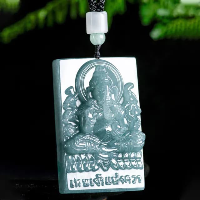 【KT DADA】象神 佛牌 招財納福 保平安 男女同款 生日禮物 玉墜 翡翠 飾品 吊墜 吊飾 玉石項鍊 玉珮 飾