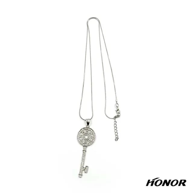 【HONOR 山形屋】水鑽鑰匙造型長項鍊