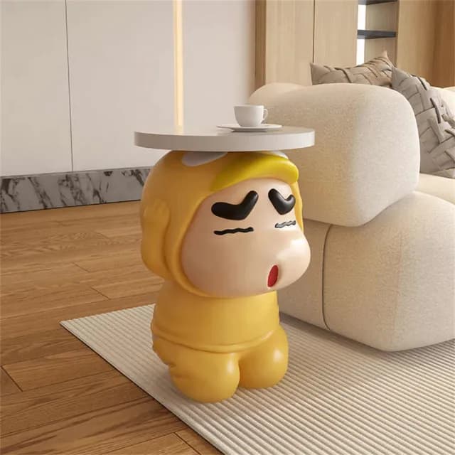 【超微米】卡通邊幾 客廳電視櫃置物架 沙發旁邊落地裝飾 禮物 喬遷新居擺件(卡通可愛邊幾)