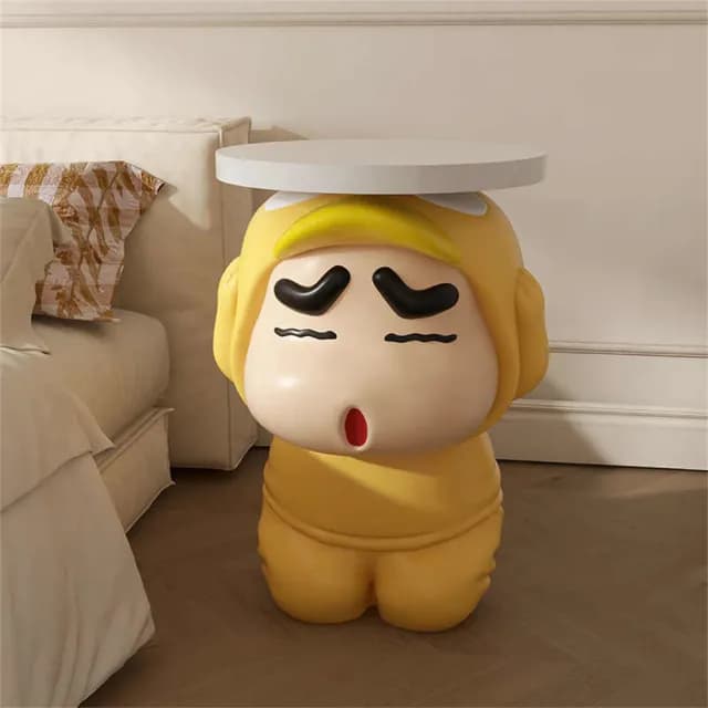 【超微米】卡通邊幾 客廳電視櫃置物架 沙發旁邊落地裝飾 禮物 喬遷新居擺件(卡通可愛邊幾)