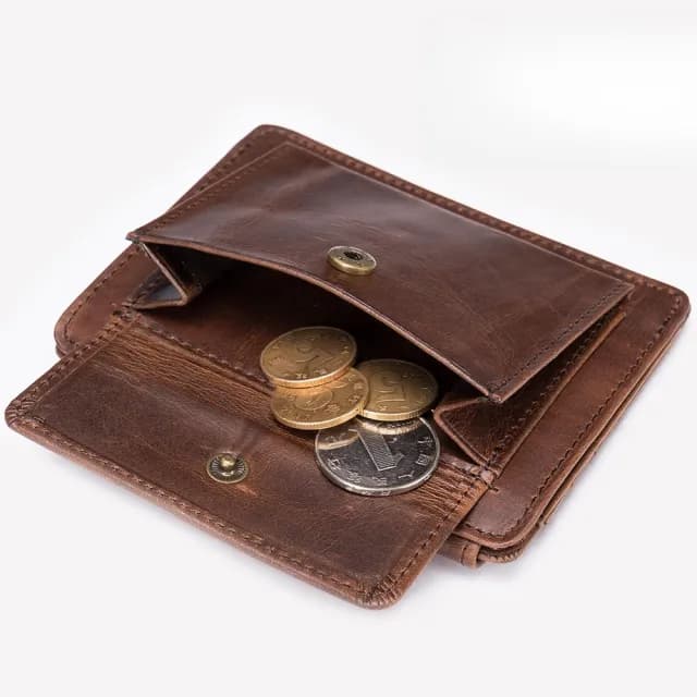 【LEEHER】雙11 多卡位/真皮卡夾/牛皮零錢包/零錢包/二折卡夾/收納包/短夾/短款錢包/皮夾/卡夾/