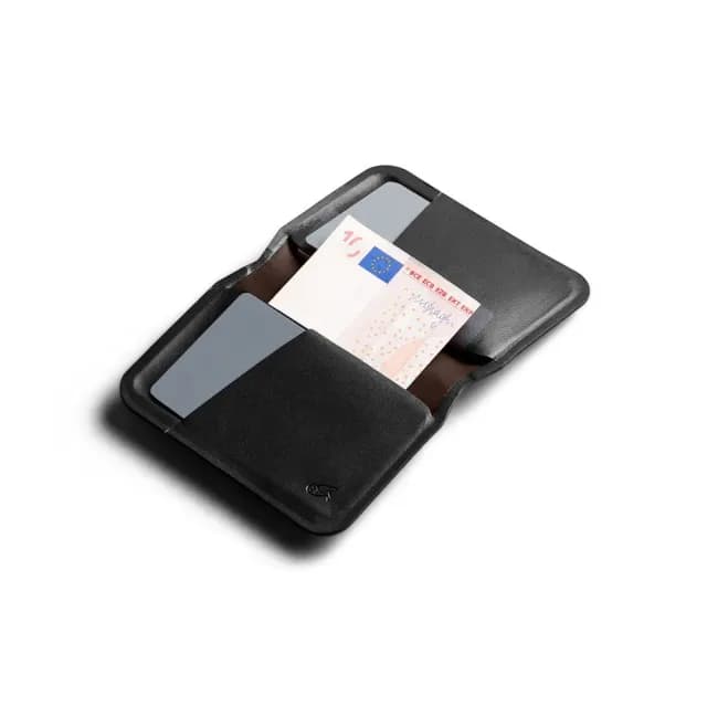 【Bellroy 官方直營】Apex Slim Sleeve 真皮模壓票卡錢包 - RFID防盜(極光黑)