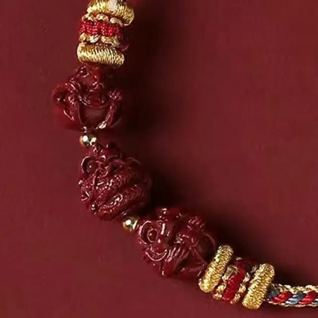 【KT DADA】雙11 十二生肖 生肖手鍊 三合生肖 本命年 紅繩 開運  招財納福 保平安 硃砂手鍊 手