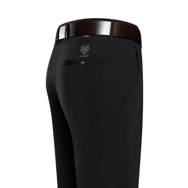 【巴黎精品】現貨秒發 男商務彈力西裝褲修身西裝褲直筒機能免燙(男長褲休閒父親節禮物3色a1ff11)