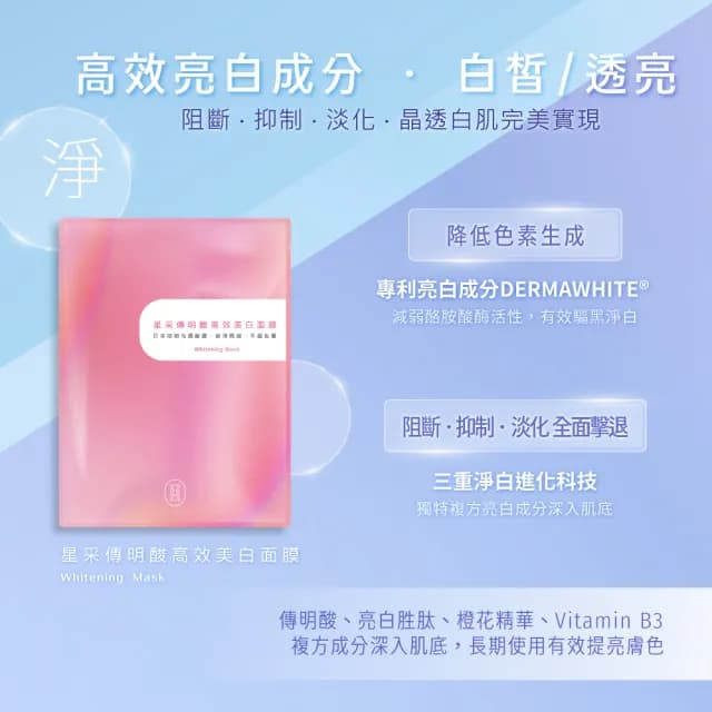 即期品【Starnic 星采保養品】全效美肌精裝組面膜-10入/盒(效期至2026.04.07)