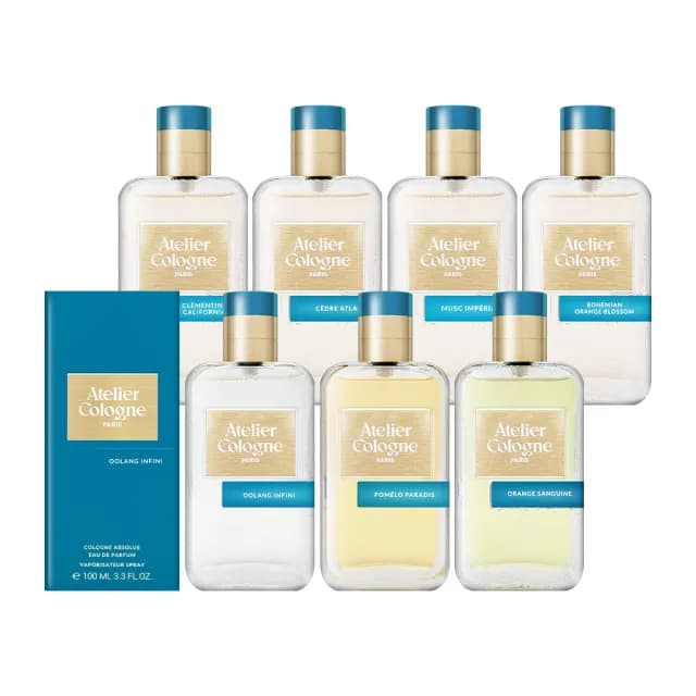 【Atelier Cologne】淡香精 100ml 多款任選(國際航空版/無極烏龍/赤霞橘光/情柚獨鍾/加州盛夏/雪松之戀)
