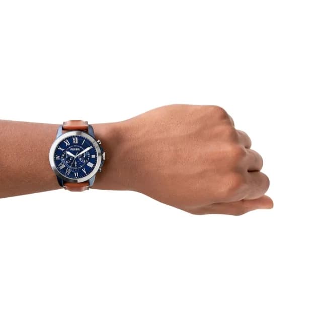 【FOSSIL 官方旗艦館】Grant系列 帥氣風尚指針計時手錶 44MM 雙11限定(多色可選)