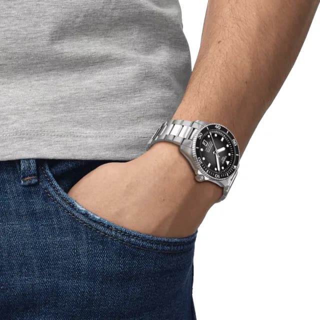 【TISSOT 天梭】SEASTAR1000海星系列 潛水機械腕錶 畢業禮物 送禮 推薦(T1208071105100)
