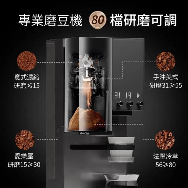 【xBloom】Studio 全自動研磨手沖咖啡機 鋼琴師膠囊咖啡機(美式咖啡控必備)