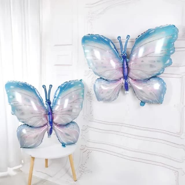 【夢幻一瞬間】蝴蝶派對造型氣球3入(100cm 生日派對 佈置 告白求婚 周歲慶生 畢業 紀念日 父親節 尾牙)