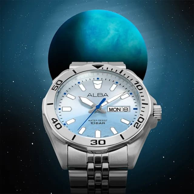 【ALBA】雅柏 限量版星系宇航 Uranus 天王星手錶 男錶-42mm 禮物 送禮 推薦(AV3587X1/VJ43-X044B)