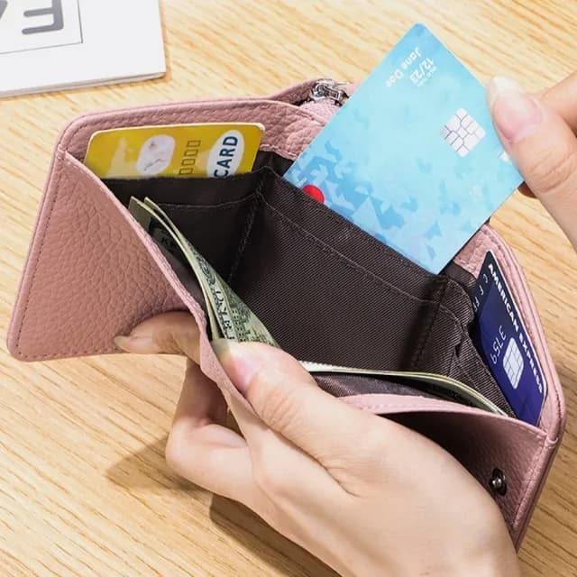 【LEEHER】雙11 簡約錢包/短夾/短夾/錢包/皮包/迷你錢包/日式短夾/三折錢包/女生短夾/