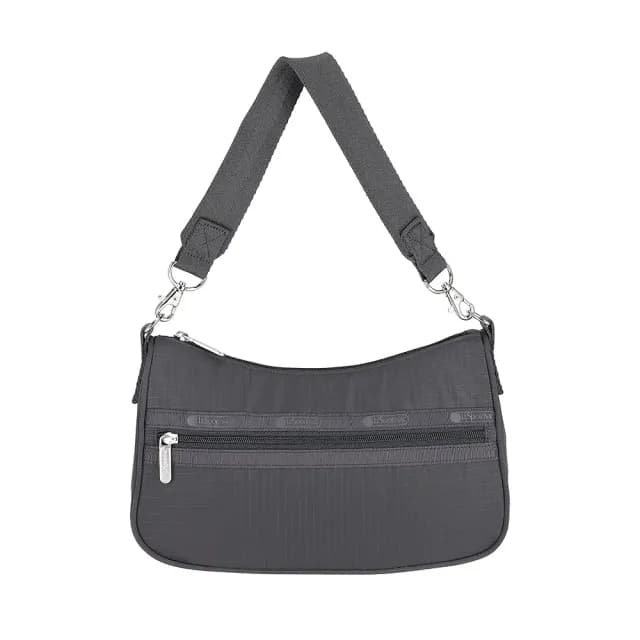 【Lesportsac】小型多用肩背包 腋下包 肩背斜背 送禮 禮物 女包 男包 情人節禮物(夜幕灰)