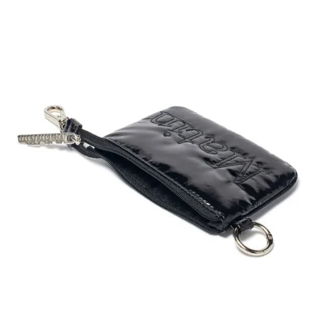 【MATIN KIM】官方旗艦 LOGO縫線迷你小物包 零錢包(黑色)