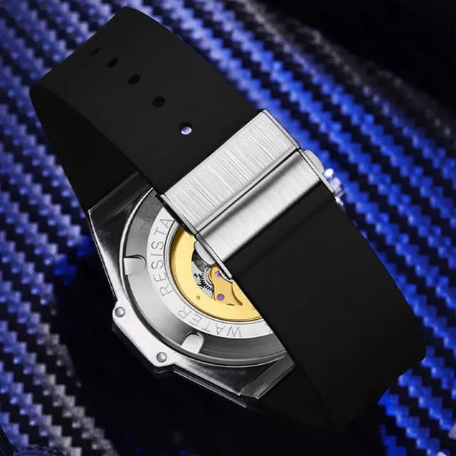 【KT DADA】學生手錶 考試錶 手錶 機械手錶 矽膠錶帶 防水包 手錶 運動手錶 圓形手錶 自動