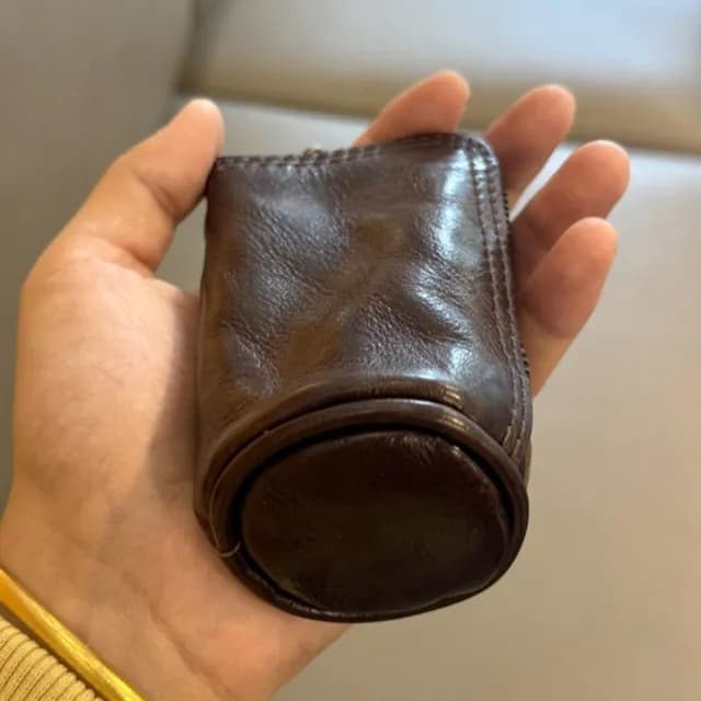 【KT DADA】父親節禮物 復古小包 真皮包包 鑰匙包 鑰匙包 零錢包 汽車鑰匙包 錢包 頭層牛皮 小包包 植鞣皮