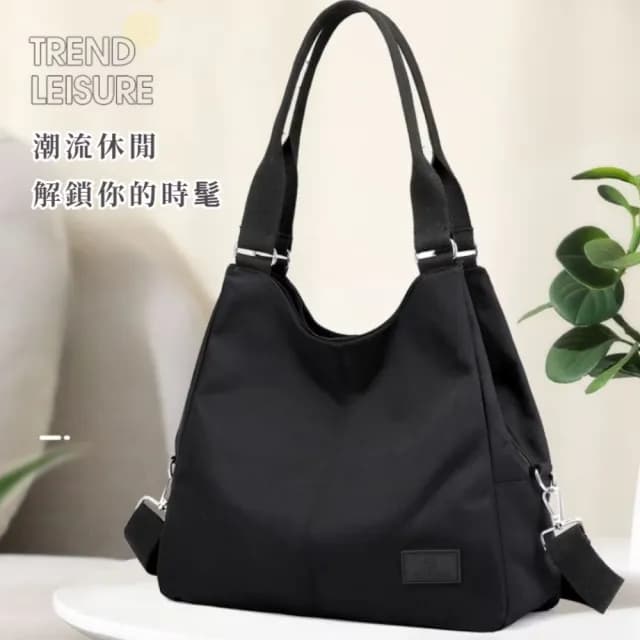 【絕世百搭】父親節禮物 日系簡約休閒多口袋通勤帆布包(大容量 通勤包 大學生書包 腋下包 單肩包 斜背包 托