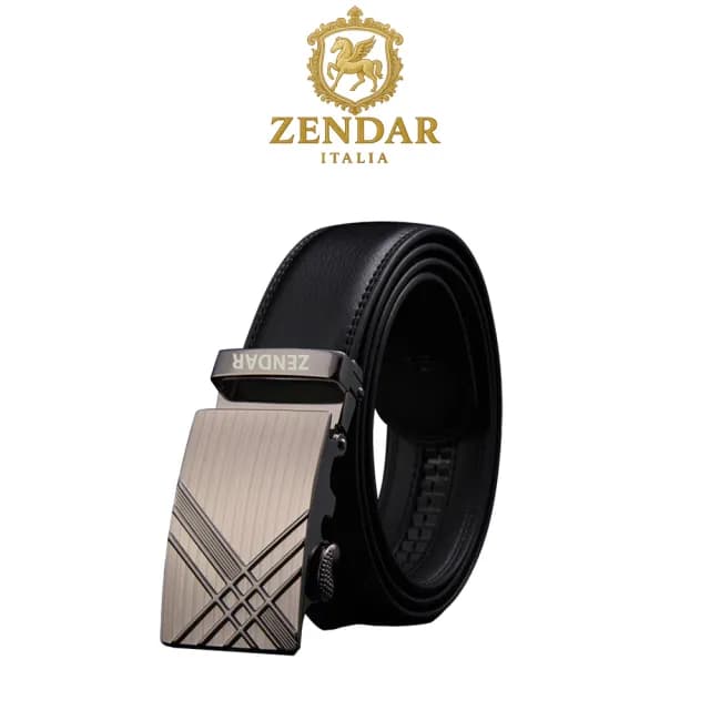 【ZENDAR】台灣總代理 限量2折 頂級小牛皮皮革男用皮帶 全新專櫃展示品 6801M(送禮盒提袋 交換禮物/現貨)