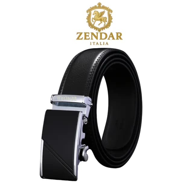 【ZENDAR】限量2折 頂級小牛皮皮革自動扣頭男用皮帶 6824M 全新專櫃展示品(七夕情人節禮物 送禮)
