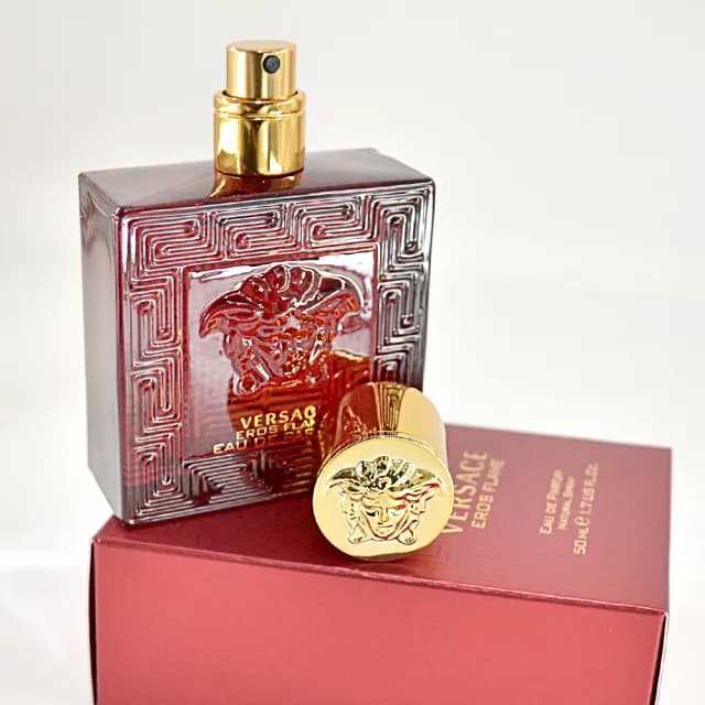 【VERSACE 凡賽斯】愛神火焰男性淡香精 50ml(Eros Flame 平行輸入)
