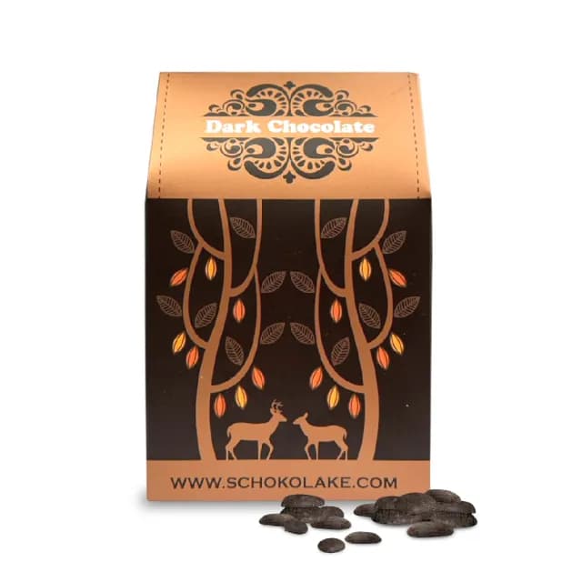 【巧克力雲莊】65%黑巧克力鈕扣豆100g