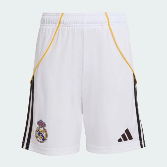【adidas 愛迪達】皇家馬德里 主場球褲 吸濕排汗 足球 童裝 JN8878