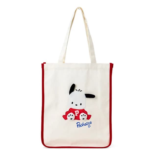 【SANRIO 三麗鷗】父親節禮物 帕恰狗生日 換裝系列 棉質手提袋 托特包