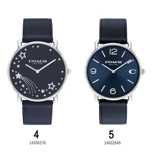 【COACH】2025新品 專櫃 經典百搭 米蘭帶/皮革 時尚腕錶(5款可選)