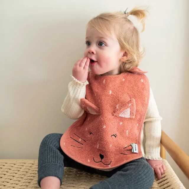 【Trixie 比利時】動物造型有機棉圍兜 多款可選(口水巾 彌月禮)