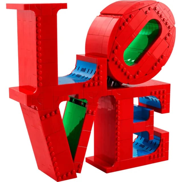 【LEGO 樂高】Art 31214 LOVE(居家擺設 節慶禮物 普普藝術雕塑 羅伯特印第安納)