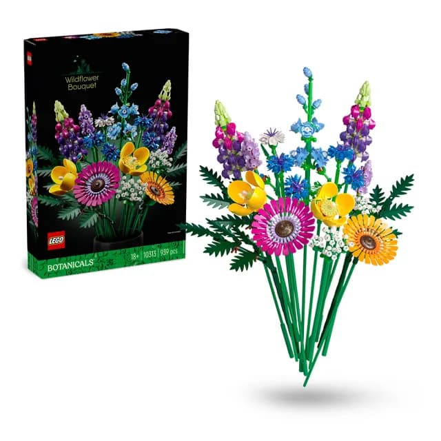 【LEGO 樂高】Botanicals 10313 野花花束(花藝 DIY 居家擺設 禮物 情人節禮物)