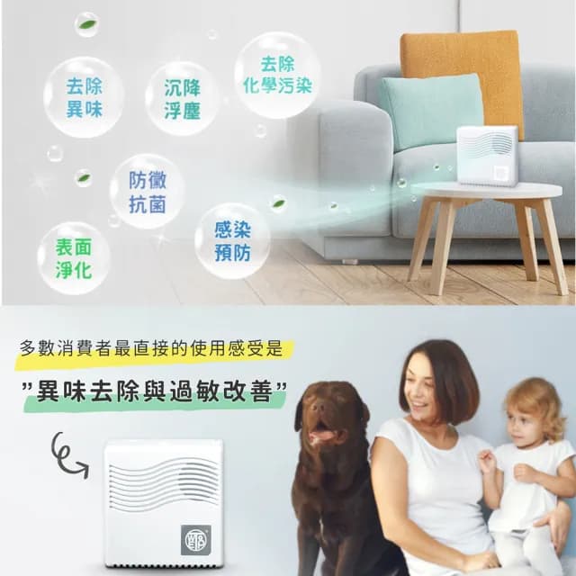 【WETOP】Purarea 可攜式環境淨化器(防疫 去除二三手菸 甲醛 異味 黴味 適用4坪 環境醫生)