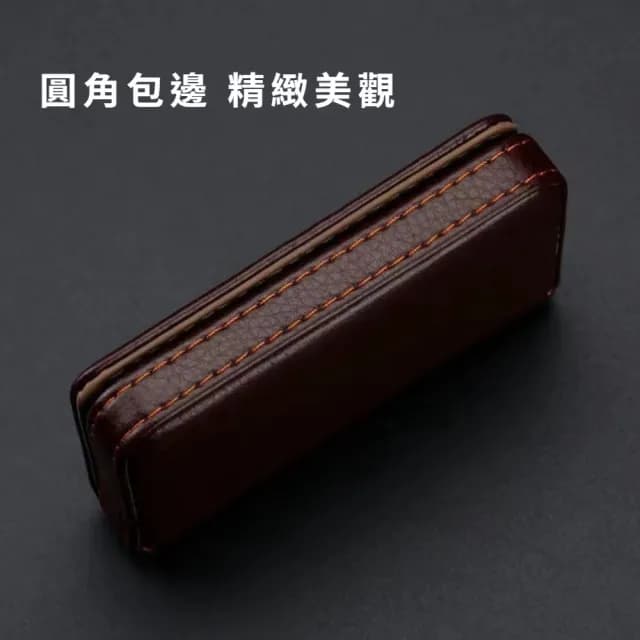 【商務必備】韓版質感皮質磁吸名片盒(容納26張 精緻 名片夾 硬名片盒 業務 禮物)