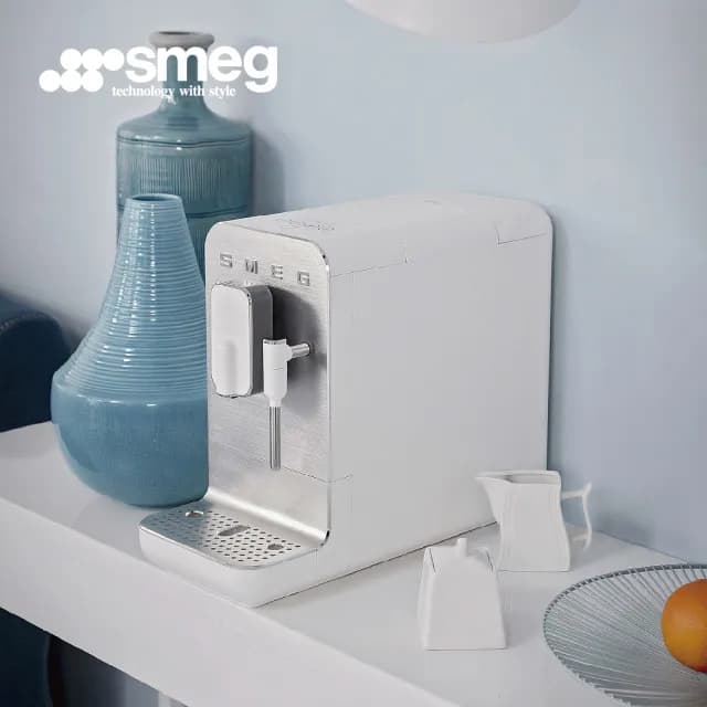 【SMEG】義大利全自動義式咖啡機BCC12款-珍珠白(BCC12WHMUS)