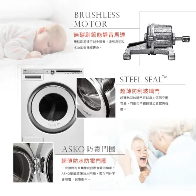 【ASKO瑞典雅士高】11公斤變頻滾筒式洗衣機(W4114/220V)