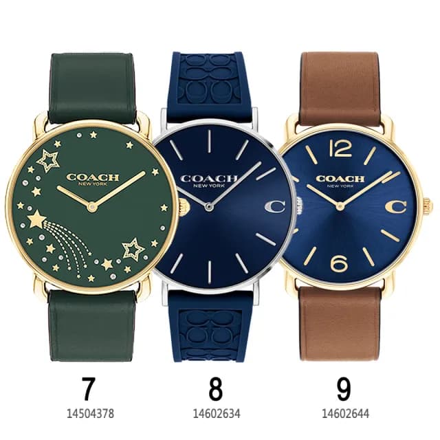 【COACH】2025新品 專櫃 優雅時尚 米蘭帶/皮革 手錶(12款可選)