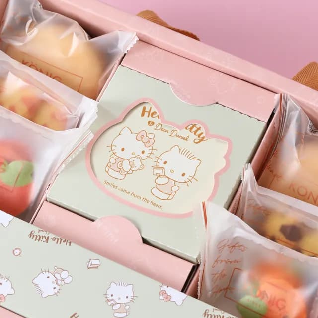 【金格食品】Hello Kitty 輕奢包蛋糕禮盒5盒組(伴手禮/彌月)