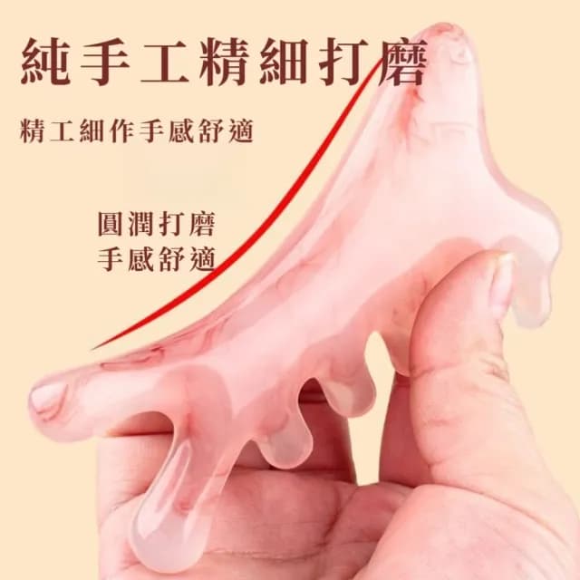 【精心設計】櫻花小海豚四合一經絡按摩梳(不掉色 頭皮 禮物 舒壓 長輩 刮鼻 眼部 臉 加厚 全身 肩頸)