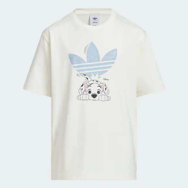 【adidas 愛迪達】迪士尼 101忠狗 短袖上衣 T恤  童裝 - Originals KG6627