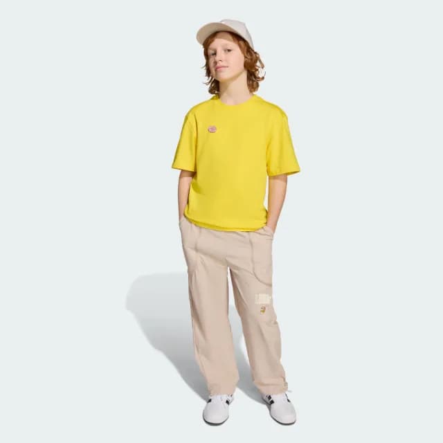 【adidas 愛迪達】《辛普森家庭》短袖上衣 T恤 童裝 JM0818