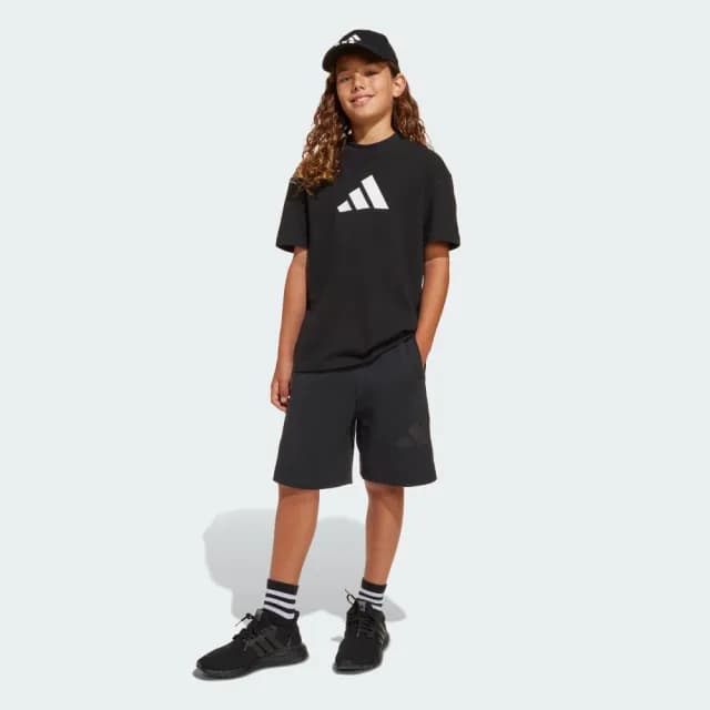 【adidas 愛迪達】FUTURE ICONS 運動短褲 童裝 JI6266