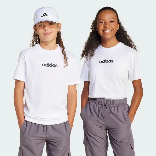 【adidas 愛迪達】ESSENTIALS 短袖上衣 T恤 童裝 JC9747