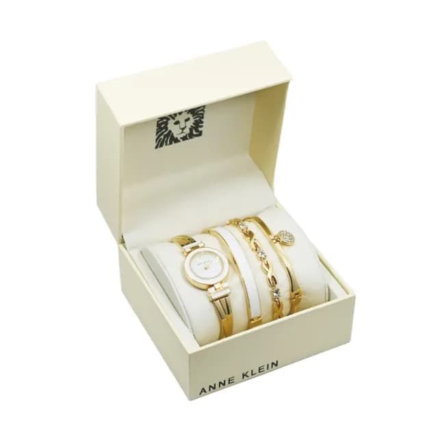 【ANNE KLEIN】時尚造型閃耀手錶x手鍊禮盒組(多款可選)