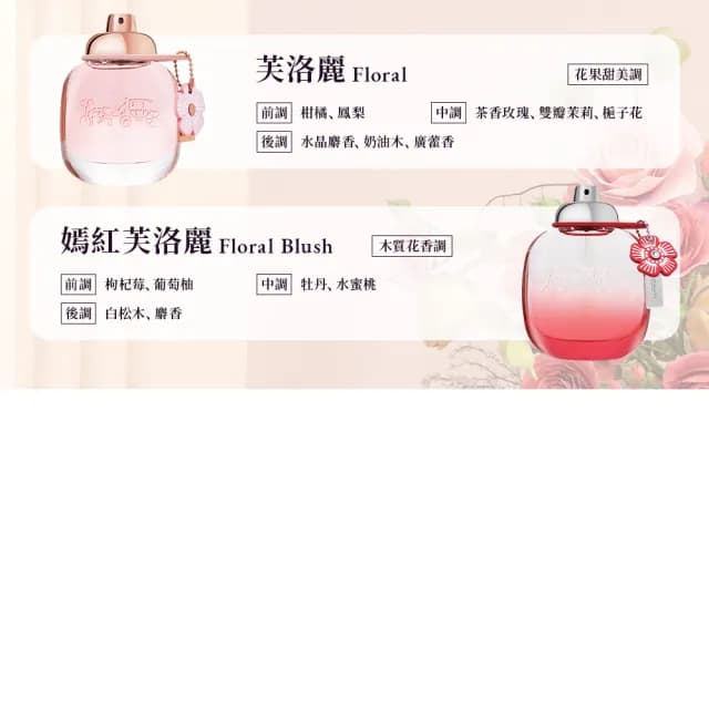 【COACH】女性淡香精 90ml 多款任選(專櫃公司貨/時尚經典/逐夢/嫣紅芙洛麗/曠野玫瑰)