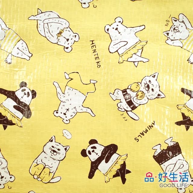【GOOD LIFE 品好生活】父親節禮物 跳舞動物露營提袋/購物袋（36x48cm）(日本直送 均一價)