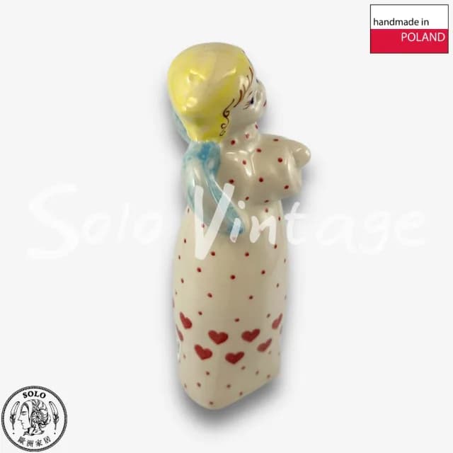 【SOLO 波蘭陶】波蘭製 Vena 波蘭陶 22CM 天使擺飾 裝飾 聖誕節 禮物