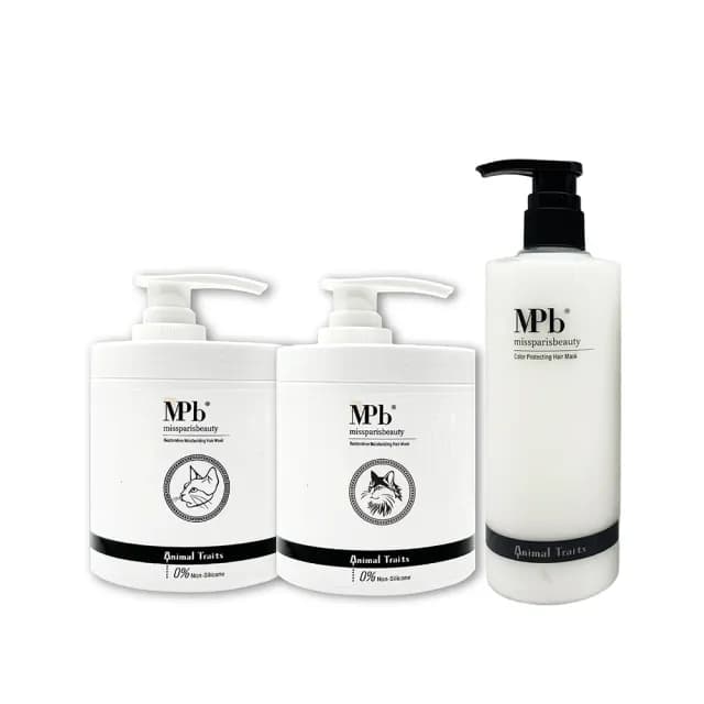 【MPB 巴黎小姐】獸首系列護髮膜500mlx1入(精華乳霜 摩洛哥油 抗熱膜 潤絲精 洗髮露 噴霧素 母親節禮物)