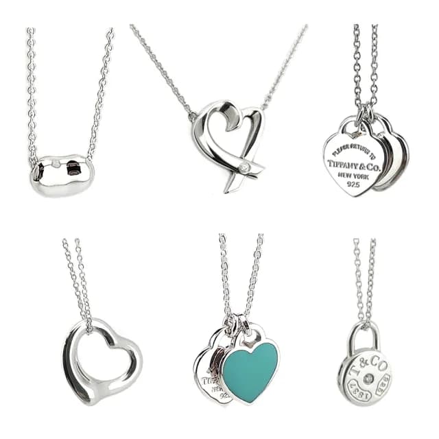 【Tiffany&Co. 蒂芙尼】雙11折扣限定-925純銀鑲鑽寶石項鍊手鍊-比出國退稅還便宜(15款任選)